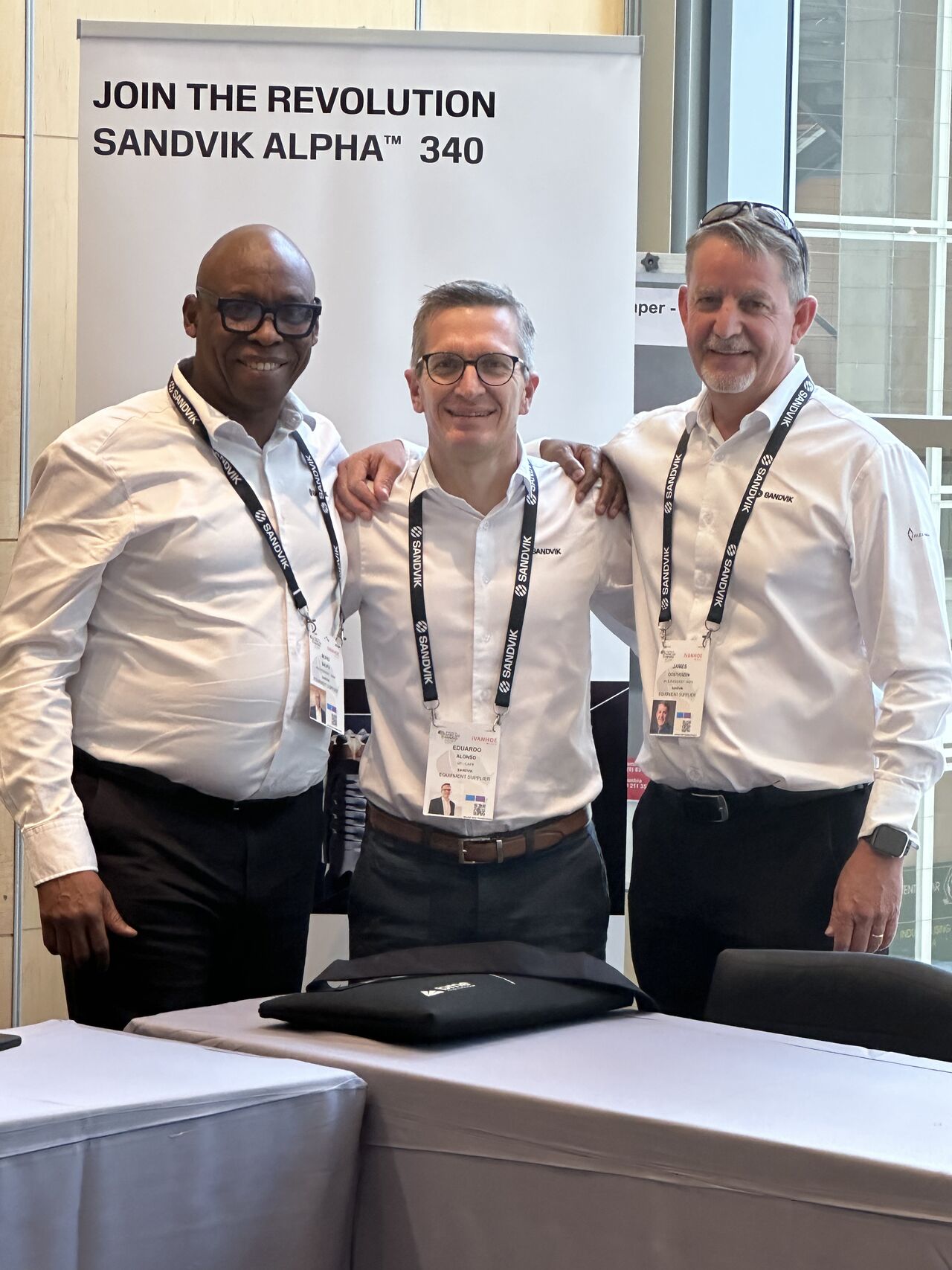 Mr. Salifu inspecting mining operations